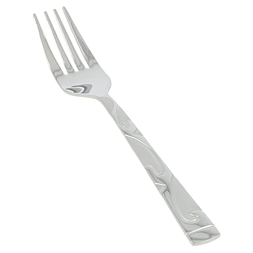 6x AL-5004 Forchette da Cucina  Posate Menu Kuchenlgabel Acciaio Inox Forcella Argento Lucido con Incisione