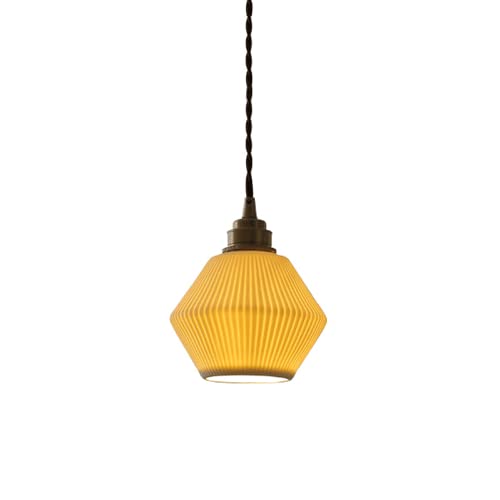 Lampe suspendue en céramique pour une ambiance de chambre cosy