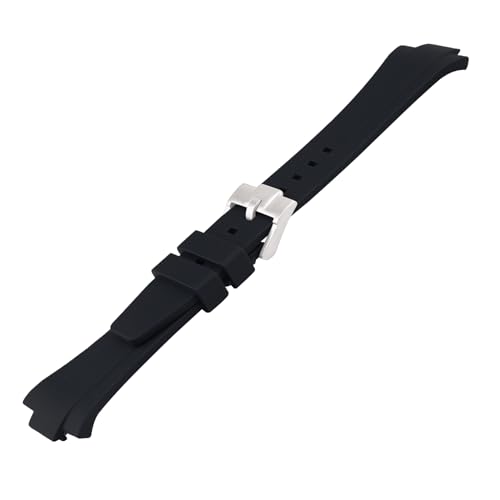 JETHENG Men's Rubber Strap Replacement for 12mm Tissot PRX Powermatic 80 40mm Ladies outdoor work waterproof silicone watch band wrist strap buckle