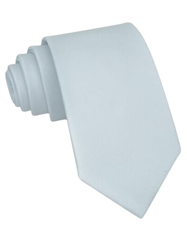 Image of Kebocis Mens Solid Color Cotton Necktie for Men