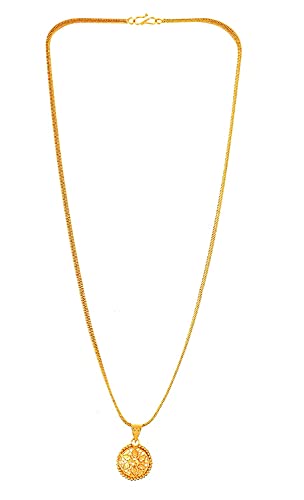 Image of Handicraft Kottage Gold Metal Ganesha's Pendant for Kids women and men's (Pattern 10)