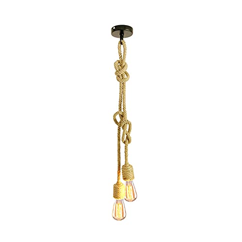 Suspension luminaire vintage E27 industrielle à double tête pour restaurant
