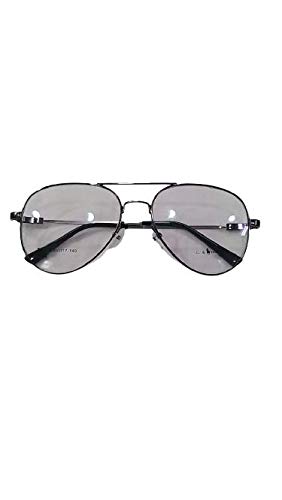 NEW ANMOL TIME & OPTICALS AVIAOR STAINLESS STEEL METAL FRAME WITH BLUE BLOCK LENS