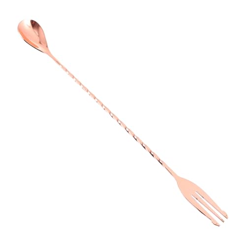 WEKADRIN Cucchiaio da Bar in Acciaio 304 per Cocktail e Miscelazione Professionale Utile per Bicchieri Profondi e Caraffe Strumento Robusto per Uso in Cucina e Bar Riutilizzabile