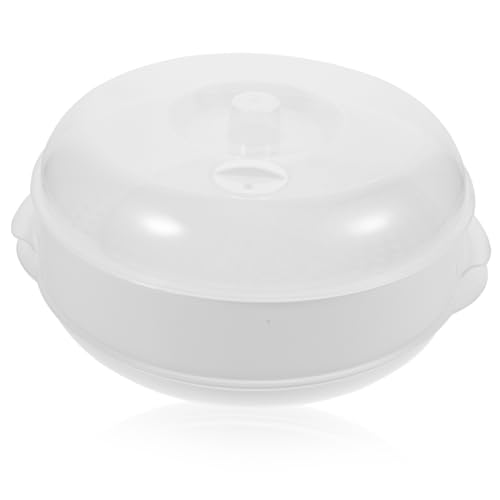 BAZEITFLOW 電子レンジ対応耐熱蒸し器 食品蒸し器 バスケット付き 家用再利用可能プラスチック製 野菜 魚 肉調理用 蒸し料理向けシンプルキッ