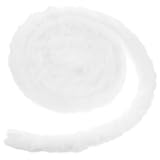 Didiseaon Nastro Pelliccia Sintetica Bianca 3 Metri per Cappelli e Mantelli