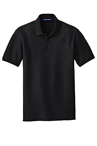Port Authority Tall Core Classic Pique Polo. Tlk100 Deep Black Lt #TOP4