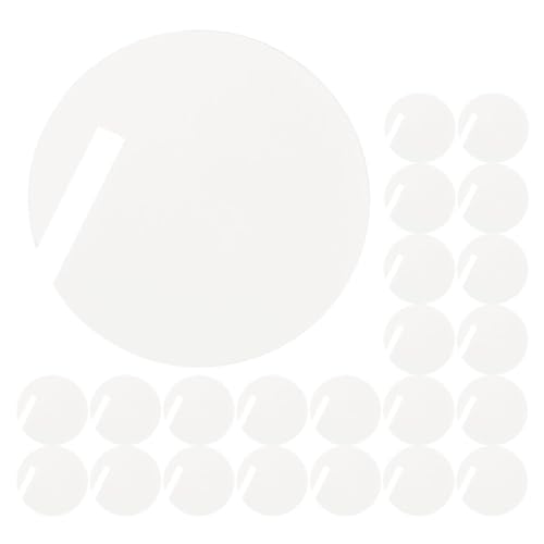 HOLIDYOYO 60pcs Acrylic Circle Drink Tags Round Party Drink Markers Wine Glass Marker Tag Charms for Wedding Baby Shower Birthday Party Bar Wine Tasting Party