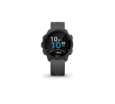 Garmin Forerunner 245, Orologio Smart Gps Multisport, Nero Grigio