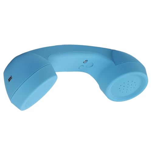 Auricular para teléfono móvil, receptor recargable protegido de la radiación – Auricular tipo C con micrófono y altavoz – Para lado de escritorio, salón, escuela, casa, hospital, teléfono fijo