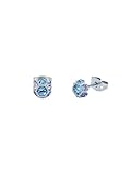 Ted Baker Gemme Crystal Gem Cluster Stud Earrings for Women (Silver/Light Blue Multi Crystal)