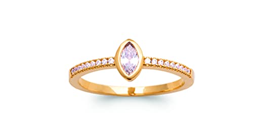 Bague en Plaqué Or alliance en oxydes de zirconium avec son sachet cadeau prêt à offrir