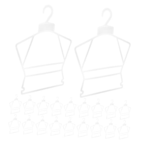 Cabilock 20Pcs Plastic Clothes Hangers for Closet Non Slip Lightweight Hangers for Clothes Display for Swimsuits Dresses and Outfits Deformation Resistant Design