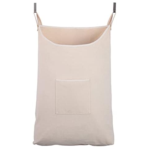 GORISEN 65L Beige Laundry Collector with Hooks Cover
