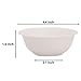ECOWARE: 100% Biodegradable, Compostable, Ecofriendly, Disposable 240 ml Round Bowl/Container (Pack of 50)