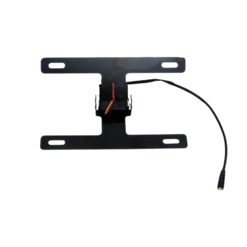 Support de plaque d'immatriculation pliant moto noir cadre rigide réglable
