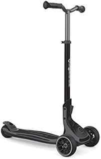 Globber Ultimum Scooter for Kids, Teens and Adults | 3 Wheel Scooter for Ages 5+ to Adult | Patented Folding System and Adjustable T-Bar | Perfect Outdoor Toy for Summer (Charcoal Grey)