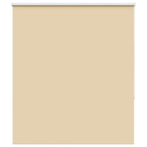 vidaXL Verdunkelungsrollo Beige 125x175 cm Stoffbreite 121,6 cm, Rollo, Klemmfix, Thermorollo, Verdunklungsrollo, Klemmrollo, Fensterrollo