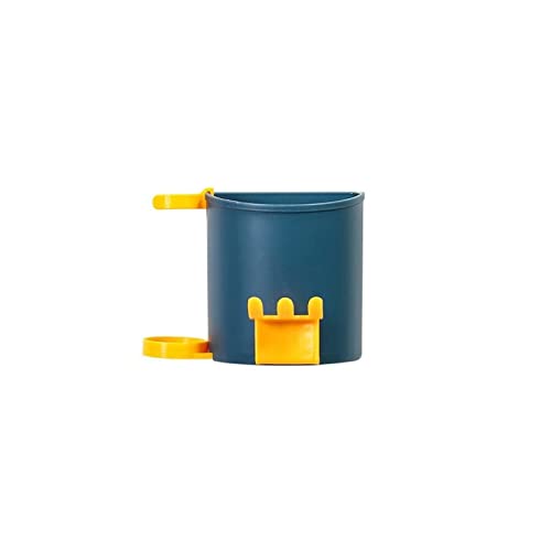 Porte-brosse à dents auto-drainant suspendu hygiénique jaune-vert