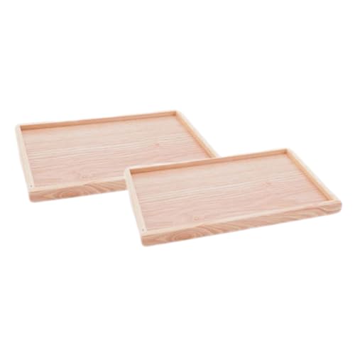 コーヒートレー 約30×20cm 白木 (2)