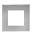 CountryArtHouse Metallic Silver Acid Free 12x12 Picture Frame Mats with White Core Bevel Cut for 8x8 Pictures - Fits 12x12 Frame - One Mat - with Bag & Backing