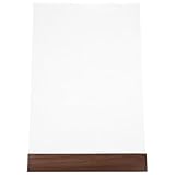 Resistente y elegante: diseñado para brindar durabilidad y estilo, este expositor de certificados ofrece una belleza duradera; perfecto como expositor transparente o marco de madera para presentaciones impactantes de forma continua, soporte de mesa de acrílico, soporte para letreros de mesa