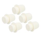 OKUMEYR Tapones de Silicona para Matraces Cónicos 100 Ml, Sellado Seguro para Tubos de Ensayo 21-25 Mm, Juego de 5 Unidades para Laboratorio, Suministros Científicos y Consumibles
