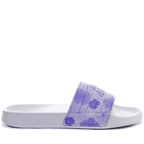 Kappa Logo Sartwow 2 Tongs Confortables et Stylées, Blanc et Violet Lt, Taille 37