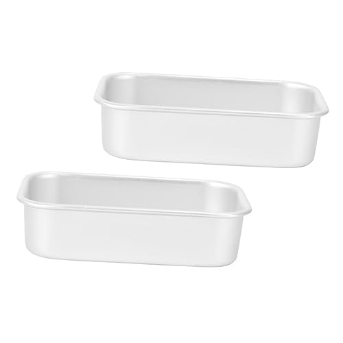 SMASOLO 2pezzi Stampi Da Forno in Alluminio Stampo Per Torte e Dolci Vassoi Per Cottura Toast Uso in Forno Ad Temperature Facile Da Pulire e Modellare