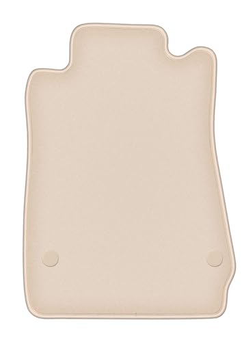 Tapis de voiture Mercedes SLK R171 coupé (2004-2011) en velours beige pour le conducteur