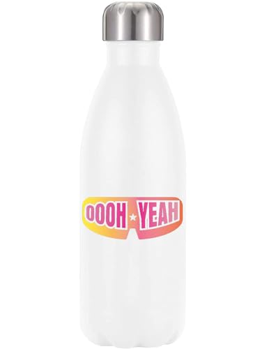 OOOH YEAH Vakuumisolierte Thermo-Trinkflasche, Weiß