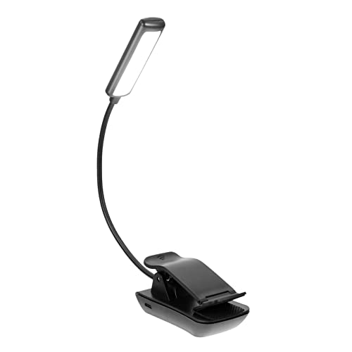 DIYEAH 1Set LED Reading Light Clip Convenient Eye Protection Music Stand Lamp Rechargeable Night Light for Reading Hobbies Camping and Piano Practice Durable Design
