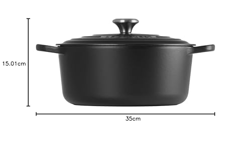Image of Le Creuset Enameled Cast Iron Round Dutch Oven, 7.25 qt., Licorice