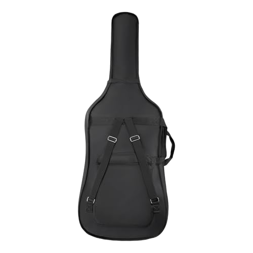VEVOR 4/4 Full Size Cello Case, Anti-Scratch, Nylon Waterproof, Lightweight Portable Travel Carrying Bag, with Reinforced Handle, Dual Shoulder Straps, Professional Cello-Shape, for Cello, Black