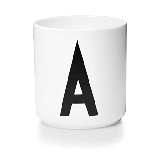 Design Letters Tasse Personalisiert A-Z | Weiße Tassen | Kaffeetassen Buchstaben | Kaffeebecher Porzellan | Personalisierte Tasse Weiß, Personalisierte Geschenke | Dekorativ Tasse mit Initialen 250 Ml