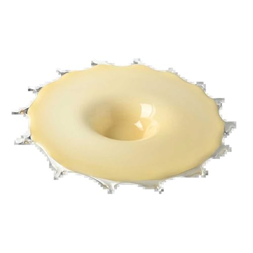 Platos de frutas de vidrio Frutero de cristal con base, frutero de gran capacidad, utilizado for decoración central de encimera de cocina, sala de estar o mesa de comedor Bandeja para fruteros
