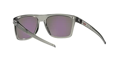 Oakley Men's Oo9100 Leffingwell Rectangular Sunglasses, Grey Ink/Prizm Jade Polarized, 57 Mm #TOP5