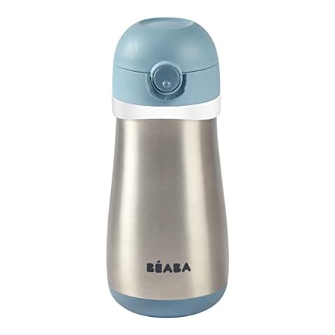 Cantimplora Infantil de Acero Inoxidable 2 en 1 Béaba Cover
