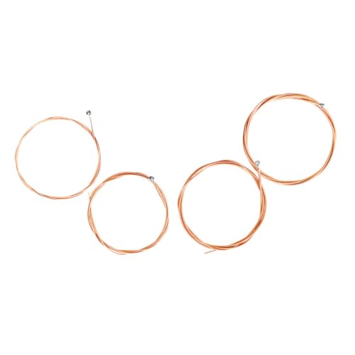 GOOHOCHY 4Pcs Bass Strings Durable High Carbon Alloy Wrapped Strings for Professional Sound for Musicians and Bass Guitar Enthusiasts