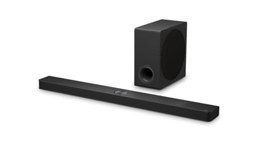 Soundbar LG Dolby Atmos, 570W RMS, 5.1.3 Canais, DTS:X, AI Room Calibration Pro, AI Sound Pro, Sem fios, WOW Orchestra, Conexões Múltiplas - S90TY