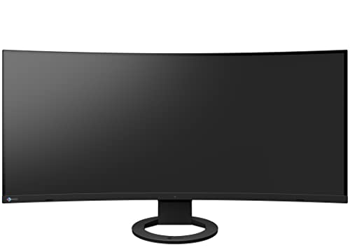 Image of EIZO FlexScan EV3895 Monitor for PC 37.5 Inch Curved Ultrawide UWQHD+ (3840x1600) IPS Display with USB-C (85W), Built-in LAN, KVM Switch, Eye Care, Ergonomic Stand for Office, Trading & Home Use
