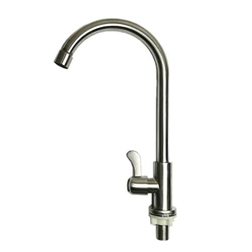 Robinet d'eau froide de cuisine en acier inoxydable 304 durable