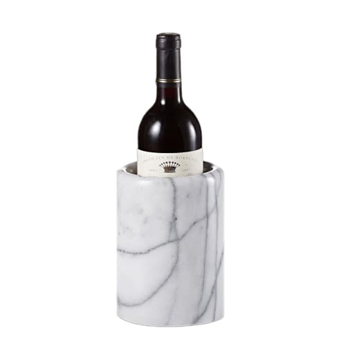JEmarble Wine Cooler, 5-Inch x 7-Inch, Marble, White