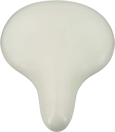 Saddle With Dual Shock Absorption - Soft Padded Replacement For Men Women, Universal Fit For Road, Mountain, City & Stationary Bikes (white)