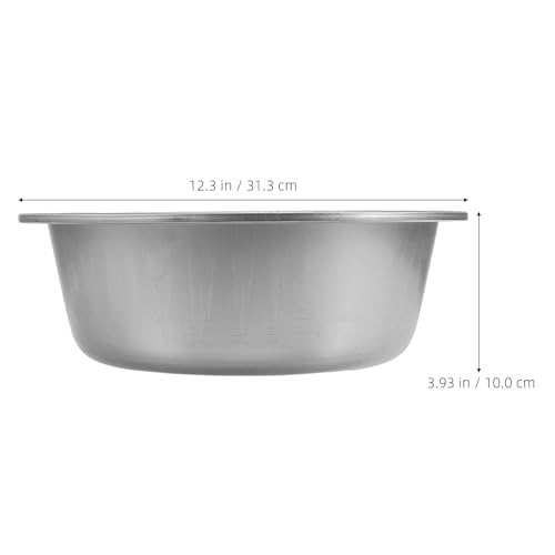 Tazón grande de aluminio 28cm para cocina y lavado miniatura 2