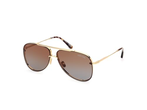 Tom Ford Sunglasses FT 1071 30F Shiny Deep Gold /