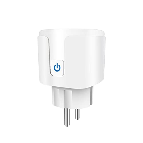 ORCOW Enchufe Inteligente EU 16A/20A AC100-240V WiFi Toma de Corriente Inteligente, Alexa Google Home Voice Control, Compatible con la aplicación Tuya Smart Life (Size : 20A 1PCS)