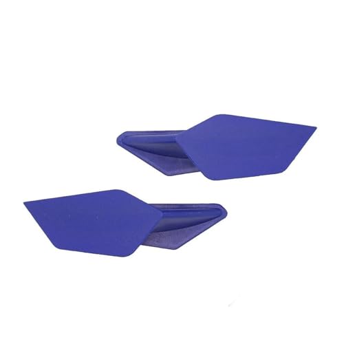 Ailerons de moto bleu contre les turbulences : spoiler universel