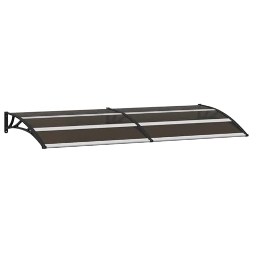 Marquesina de Puerta PC Negro 200x75 cm Toldos de Exterior