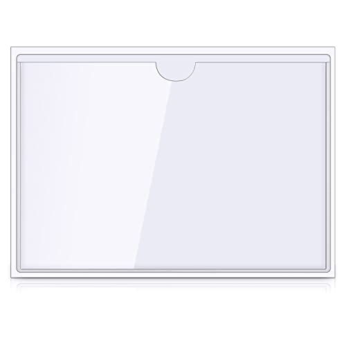Chinco 50 Pack 4" x 6" Clear Adhesive Pockets, Index Card Pockets With Top Open Loading, Plastic Labels Holders for Organizing Storage Bins, Library Card, Drawer, and Protecting Your Cards by Chinco - Image 4